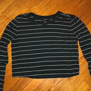 Forever 21 long sleeve crop top